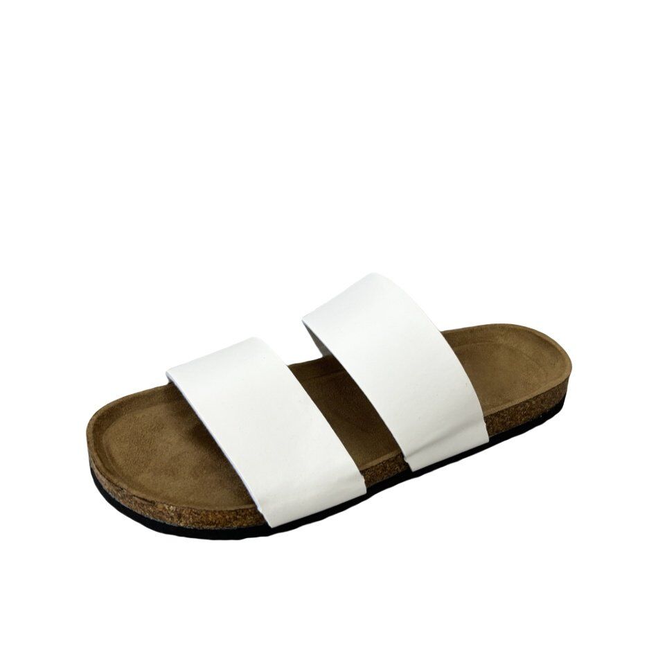 Womens Raffia Two Straps Cork Sandals Outdoor Sandals - Image 3