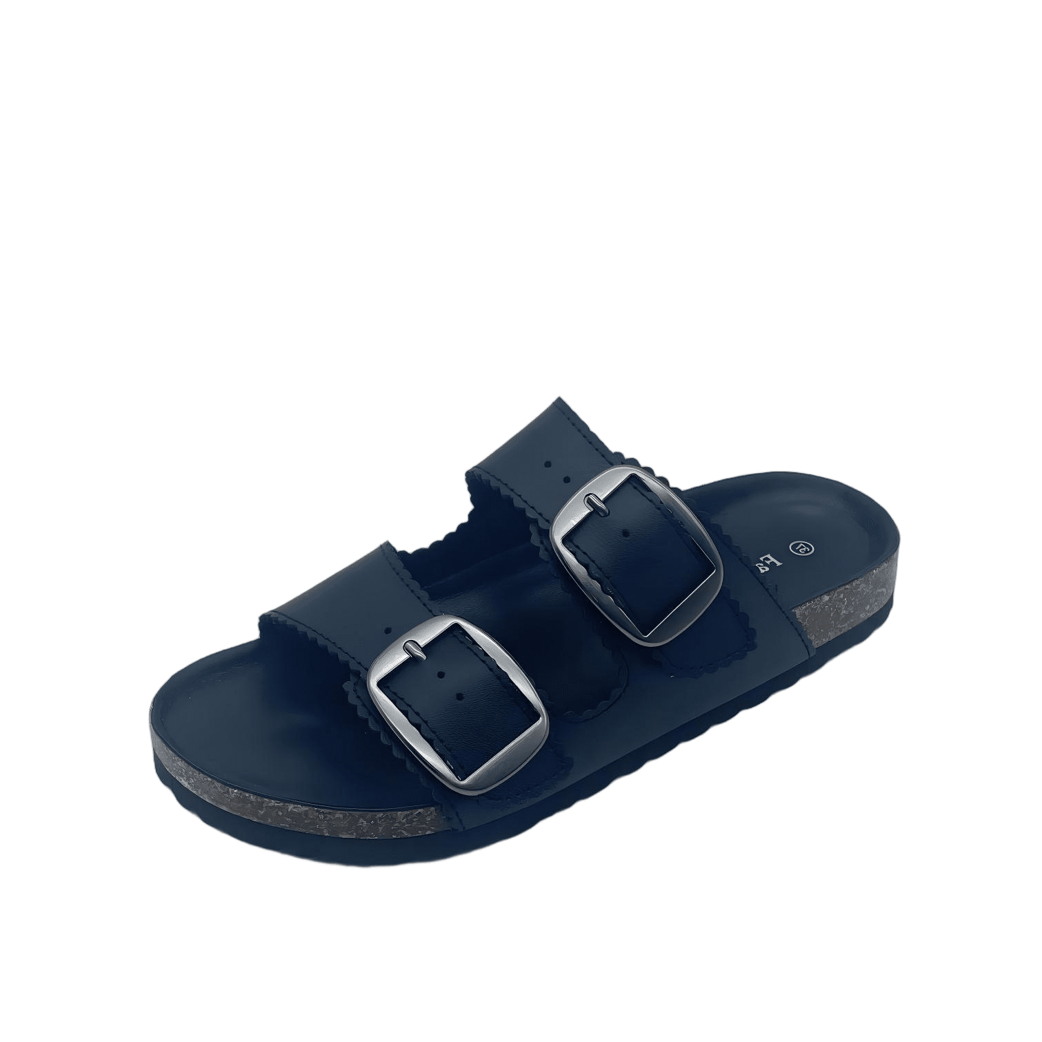 Womens Two Buckles Cork Footbed Ajustable Outdoor Sandals - Image 2