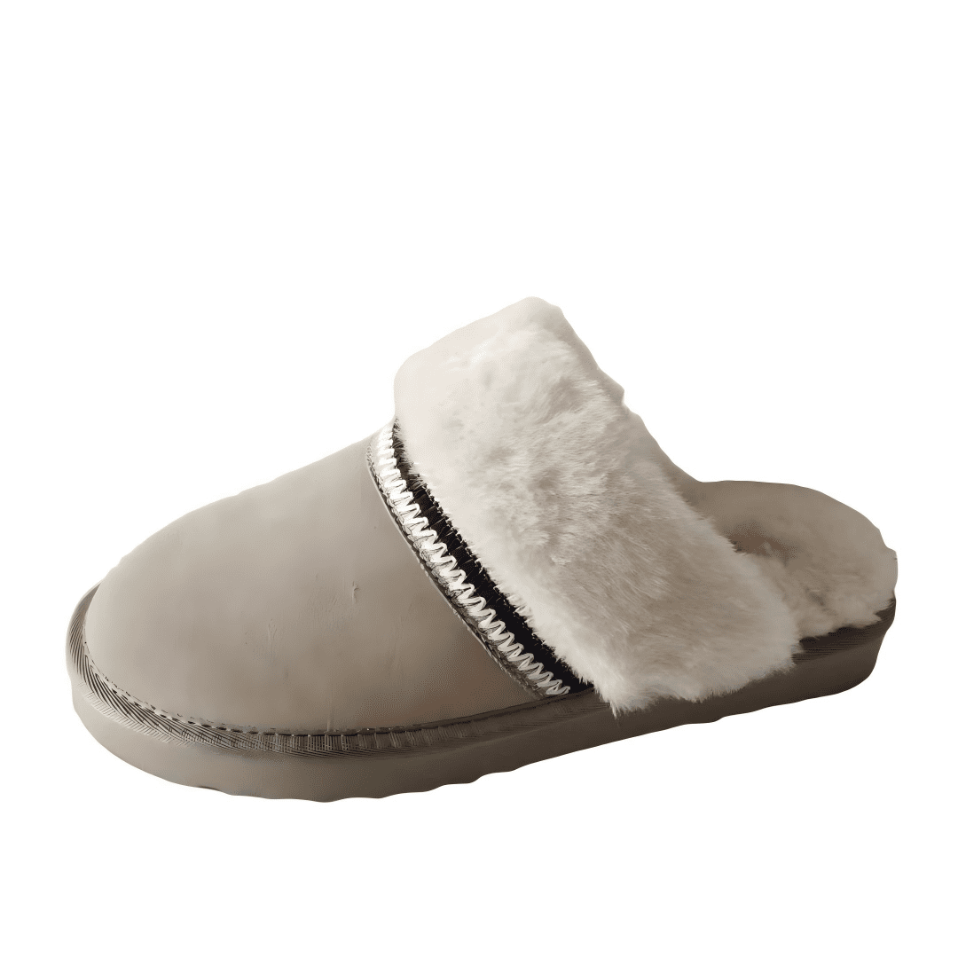 beige slippers